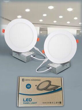2PC PACK  Brand New | 4 inch / 12cm LED Round  Panel Light | Warm White | 9W